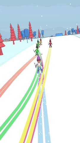 滑雪者山中文版