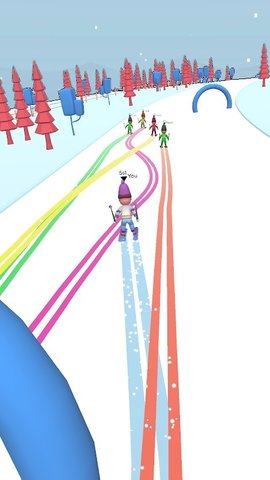 滑雪者山中文版