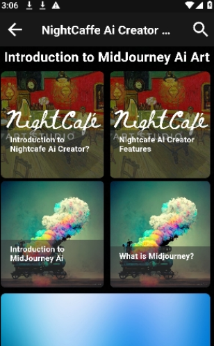 NightCaffe Ai Creator Advice APP