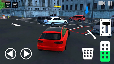 市中心真正的停車場3D