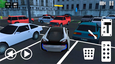 市中心真正的停車場3D
