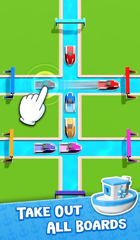 交通难题船逃生（Traffic Puzzle - Boat Escape）